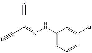 2-[2-(3-chlorophenyl)hydrazono]malononitrile 结构式