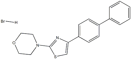 4-(4-[1,1'-biphenyl]-4-yl-1,3-thiazol-2-yl)morpholine hydrobromide 结构式