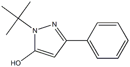 1-(tert-butyl)-3-phenyl-1H-pyrazol-5-ol,,结构式