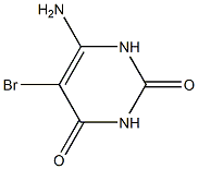 6-amino-5-bromo-1,2,3,4-tetrahydropyrimidine-2,4-dione 结构式