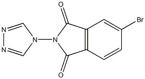 5-bromo-2-(4H-1,2,4-triazol-4-yl)isoindoline-1,3-dione Structure