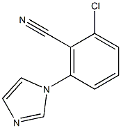 2-chloro-6-(1H-imidazol-1-yl)benzenecarbonitrile 结构式