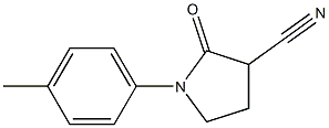 1-(4-methylphenyl)-2-oxo-3-pyrrolidinecarbonitrile Structure