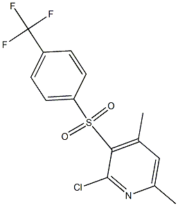 2-chloro-4,6-dimethyl-3-pyridinyl 4-(trifluoromethyl)phenyl sulfone
