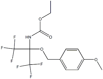 ethyl N-[2,2,2-trifluoro-1-[(4-methoxybenzyl)oxy]-1-(trifluoromethyl)ethyl] carbamate Structure