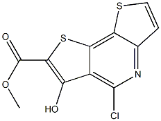  methyl 5-chloro-6-hydroxydithieno[3,2-b:2,3-d]pyridine-7-carboxylate