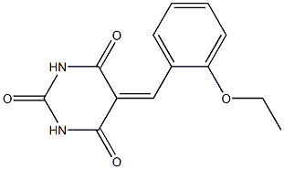 5-(2-ethoxybenzylidene)hexahydropyrimidine-2,4,6-trione Structure