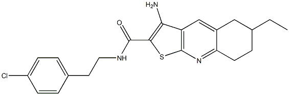 3-amino-N-(4-chlorophenethyl)-6-ethyl-5,6,7,8-tetrahydrothieno[2,3-b]quinoline-2-carboxamide
