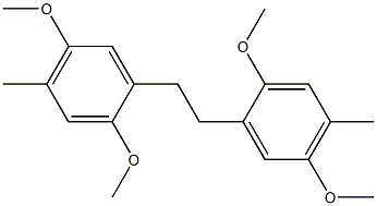 1-(2,5-dimethoxy-4-methylphenethyl)-2,5-dimethoxy-4-methylbenzene 化学構造式