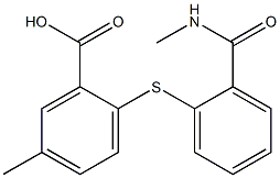5-methyl-2-({2-[(methylamino)carbonyl]phenyl}thio)benzoic acid