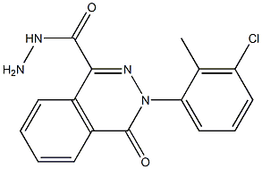 3-(3-chloro-2-methylphenyl)-4-oxo-3,4-dihydro-1-phthalazinecarbohydrazide Structure