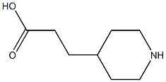 3-piperidin-4-ylpropanoic acid 化学構造式