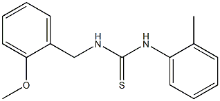 N-(2-methoxybenzyl)-N'-(2-methylphenyl)thiourea,,结构式