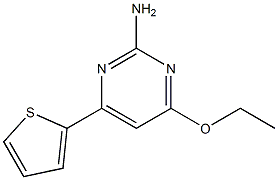 4-ethoxy-6-(2-thienyl)pyrimidin-2-amine 化学構造式
