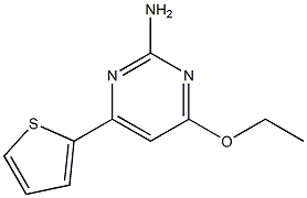 4-ethoxy-6-(2-thienyl)pyrimidin-2-amine 结构式