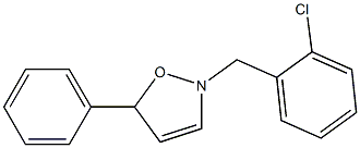 2-(2-chlorobenzyl)-5-phenyl-2,5-dihydroisoxazole,,结构式