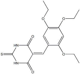 2-thioxo-5-(2,4,5-triethoxybenzylidene)hexahydropyrimidine-4,6-dione