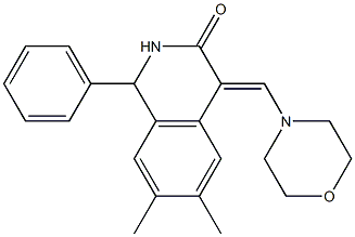 6,7-dimethyl-4-(morpholinomethylidene)-1-phenyl-1,2,3,4-tetrahydroisoquinol in-3-one|