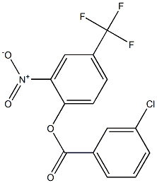2-nitro-4-(trifluoromethyl)phenyl 3-chlorobenzoate,,结构式