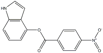 1H-indol-4-yl 4-nitrobenzoate Struktur