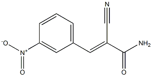2-cyano-3-(3-nitrophenyl)acrylamide,,结构式