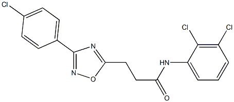 N1-(2,3-dichlorophenyl)-3-[3-(4-chlorophenyl)-1,2,4-oxadiazol-5-yl]propanamide Structure