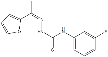  N1-(3-fluorophenyl)-2-[1-(2-furyl)ethylidene]hydrazine-1-carbothioamide