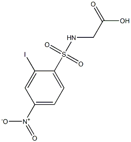 2-{[(2-iodo-4-nitrophenyl)sulfonyl]amino}acetic acid 结构式