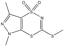 5,7-dimethyl-3-(methylthio)-1,5-dihydro-1lambda~6~-pyrazolo[3,4-e][1,4,2]dithiazine-1,1-dione