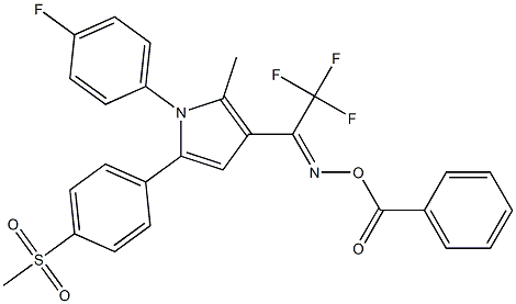 3-[(benzoyloxy)-2,2,2-trifluoroethanimidoyl]-1-(4-fluorophenyl)-2-methyl-5-[4-(methylsulfonyl)phenyl]-1H-pyrrole