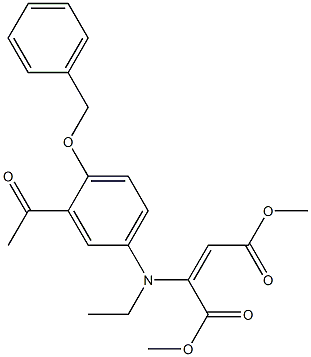 dimethyl 2-[3-acetyl-4-(benzyloxy)ethylanilino]but-2-enedioate|