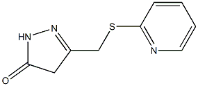 3-[(2-pyridylthio)methyl]-4,5-dihydro-1H-pyrazol-5-one|