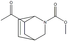 methyl 7-acetyl-2-azabicyclo[2.2.2]oct-5-ene-2-carboxylate Structure