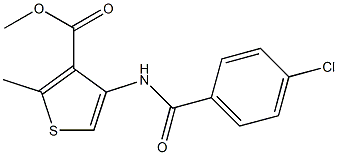 methyl 4-[(4-chlorobenzoyl)amino]-2-methylthiophene-3-carboxylate