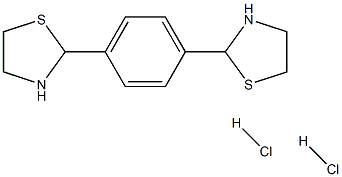 2-[4-(1,3-thiazolan-2-yl)phenyl]-1,3-thiazolane dihydrochloride Struktur