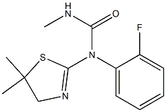 N-(5,5-dimethyl-4,5-dihydro-1,3-thiazol-2-yl)-N-(2-fluorophenyl)-N'-methylurea 结构式