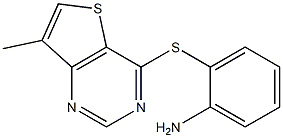 2-[(7-methylthieno[3,2-d]pyrimidin-4-yl)thio]aniline Structure