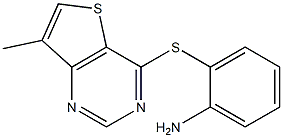 2-[(7-methylthieno[3,2-d]pyrimidin-4-yl)thio]aniline|