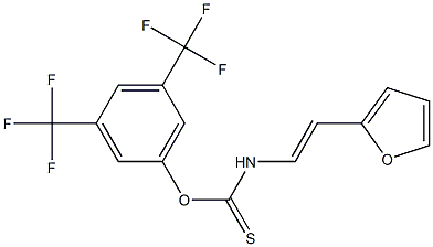 3,5-di(trifluoromethyl)phenyl {[2-(2-furyl)vinyl]amino}methanethioate Structure