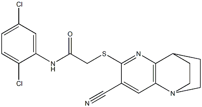 2-{[4-cyano-1,6-diazatricyclo[6.2.2.0~2,7~]dodeca-2(7),3,5-trien-5-yl]sulfanyl}-N-(2,5-dichlorophenyl)acetamide