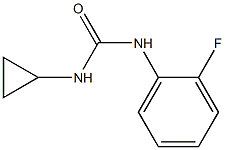 N-cyclopropyl-N'-(2-fluorophenyl)urea 结构式