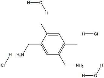 5-(aminomethyl)-2,4-dimethylbenzylamine dihydrochloride dihydrate 化学構造式