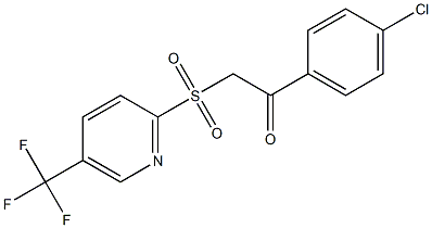 1-(4-chlorophenyl)-2-{[5-(trifluoromethyl)-2-pyridyl]sulfonyl}ethan-1-one