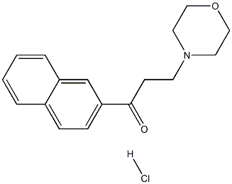 3-morpholino-1-(2-naphthyl)propan-1-one hydrochloride,,结构式