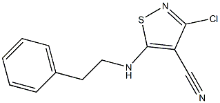 3-chloro-5-(phenethylamino)-4-isothiazolecarbonitrile 结构式