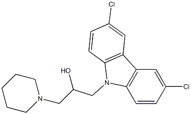 1-(3,6-dichloro-9H-carbazol-9-yl)-3-piperidinopropan-2-ol