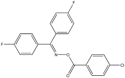 N-[bis(4-fluorophenyl)methylene]-N-[(4-chlorobenzoyl)oxy]amine Structure