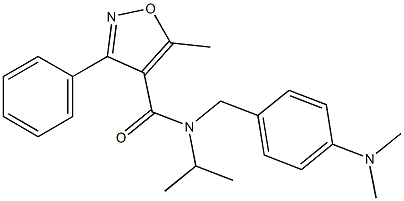 N4-[4-(dimethylamino)benzyl]-N4-isopropyl-5-methyl-3-phenylisoxazole-4-carboxamide