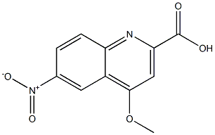 4-methoxy-6-nitro-2-quinolinecarboxylic acid Struktur