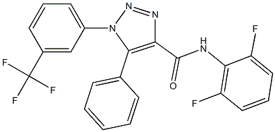 N4-(2,6-difluorophenyl)-5-phenyl-1-[3-(trifluoromethyl)phenyl]-1H-1,2,3-triazole-4-carboxamide Structure